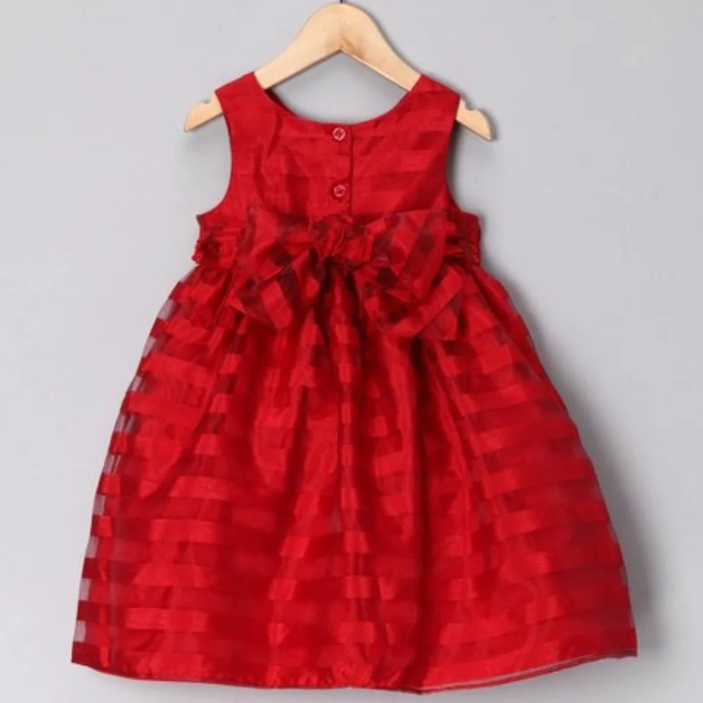 Marmellata Red Rosette Holiday Dress Set Baby Girl size 18 mo A-line Sleeveless‎